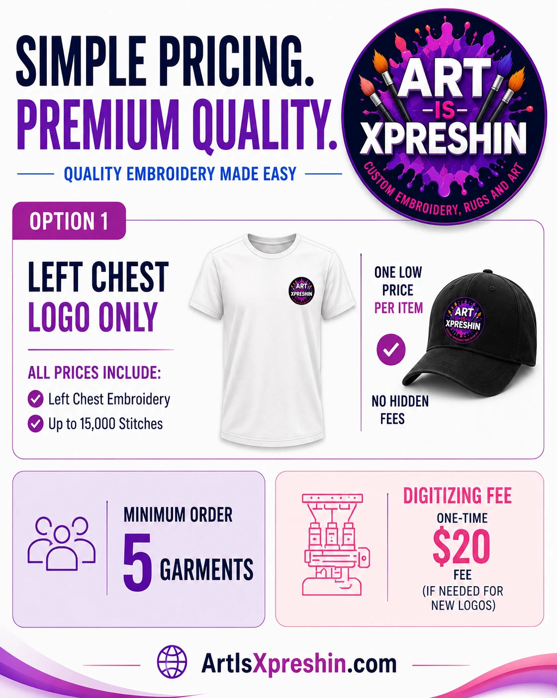 LEFT CHEST LOGO