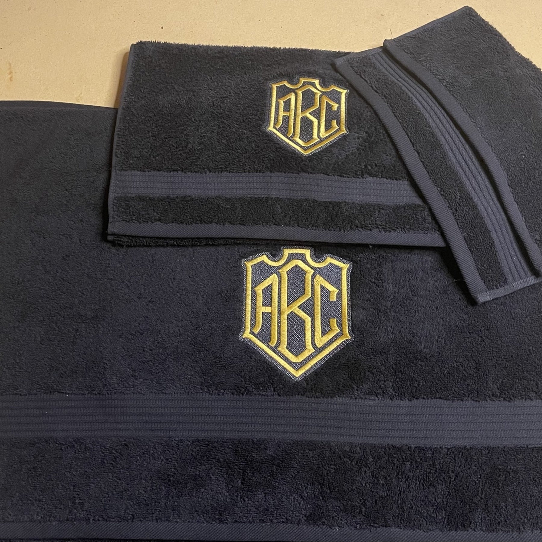 TOWEL WITH MONOGRAM